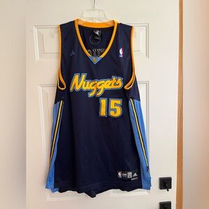 Adidas NBA Denver Nuggets #15 Anthony sleeveless jersey. Size XL +2 length